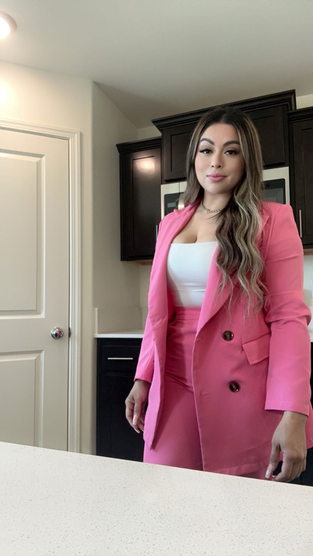 Taty Recinos in a kitchen of a Bakersfield listing